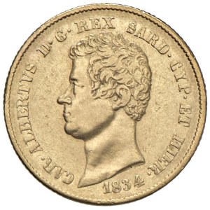 Sabaudia – Karol Albert (1831–1849) 20 lirów 1834 T – Nomisma...