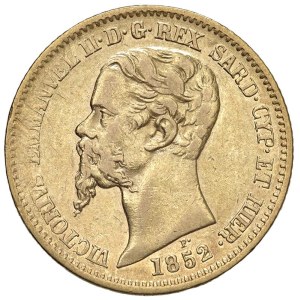 Savoy - Victor Emmanuel II (1849–1861) 20 Lire 1852 G - ...