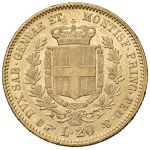 Savoy - Victor Emmanuel II (1849–1861) 20 Lire 1857 T - ...