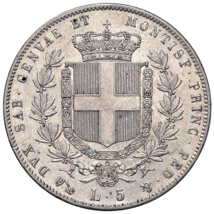 Savoy - Vittorio Emanuele II (1849-1861) 5 Lire 1859 G - N...