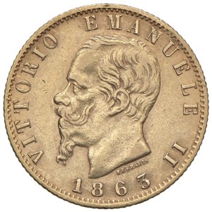 Savoy - Victor Emmanuel II (1861–1878) 20 Lire 1863 T - ...