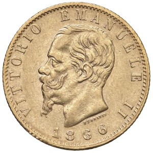 Savojsko – Viktór Emanuel II. (1861–1878) 20 lír 1866 T – ...