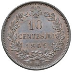 Savoy - Victor Emmanuel II (1861–1878) 10 Centesimi 1866...