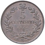 Savoy - Vittorio Emanuele II (1861-1878) 5 Centesimi 1862 ...