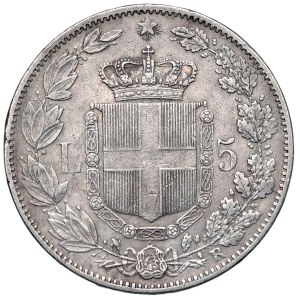 Savoy - Umberto I (1878–1900) 5 Lire 1878 - Nomisma 992 AG...