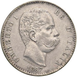 Savoy - Umberto I (1878–1900) 1 Lira, 1887 M - Nomisma 1007 A...