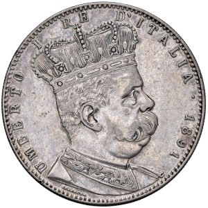 Savoy - Umberto I, Eritrea (1890–1896) 5 Lire, 1891 - Numismatics...