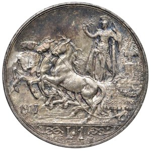 Sabaudia – Wittorio Emanuele III (1900–1946) Lira z 1917 r. – Nazwiska...