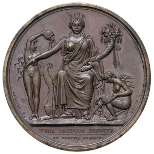 Medaillen – FRANKREICH Medaille von 1809 zur Eröffnung des Ourcq-Kanals – O...