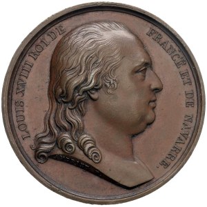 Medaillen – FRANKREICH Ludwig XVIII. (1814–1826) Medaille von 1814, Kart…