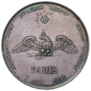 Medals - PRUSSIA 5-Franc Medal, 1815, Occupation of ...