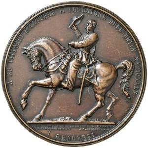 Medals - GENOA 1886 Medal: Monument to Vittorio Emanuele...