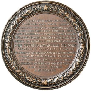 Medals - GENOA 1886 Medal: Monument to Vittorio Emanuele...