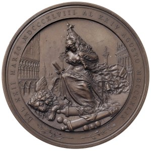 Medaillen – VENEDIG Medaille 1898 zum 50. Jahrestag des Aufstands...