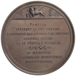 Medaillen – VENEDIG Medaille 1898 zum 50. Jahrestag des Aufstands...