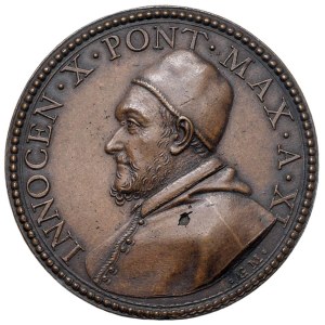 Médailles - Innocent X (1644-1655) Médaille, année XI, Riconio an...