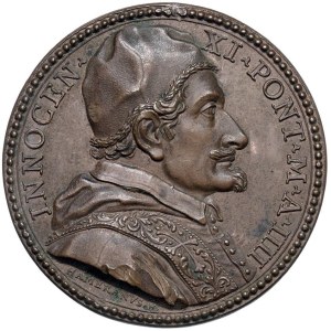 Médailles - Innocent XI (1676-1689) Médaille, année IV, Déclaration...