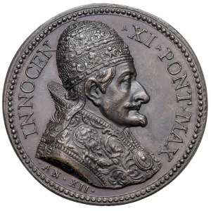 Medaillen – Innozenz XI. (1676–1689) Jahresmedaille, Jahr XII …
