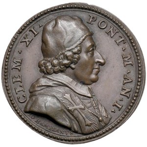 Medaillen – Clemens XI. (1700–1721) Außergewöhnliche Medaille An....