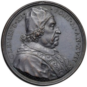 Medaillen – Clemens XI. (1700–1721) Jahresmedaille, Jahr XVII …
