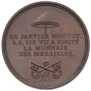 Medals - Pius VII (1800–1823) 1805 Medal: Visit to the bridge...