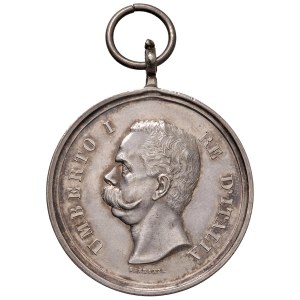 Medals - Umberto I (1878–1900) Medal, undated (1890), for mer...
