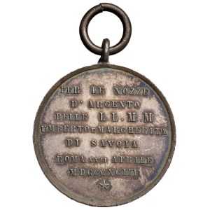 Medals - Umberto I (1878–1900) 1893 Wedding Medal...