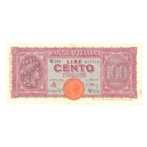 Banknotes - Vittorio Emanuele III Luogotenenza (1900-1946) Big...
