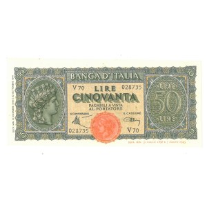 Billets de banque - Lieutenance de Vittorio Emanuele III (1900-1946) Big...
