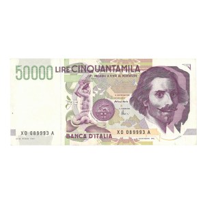 Banknoty – WŁOCHY: Republika – emisja banknotów w lirach (1946–2001) ...