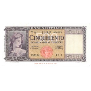 Bankovky – TALIANSKO: Menová jednotka republiky – líra (1946–2001)...