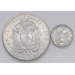 Lots – Republik ECUADOR (1830-) Los mit zwei Münzen in …