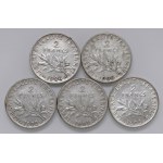 Sady – *FRANCÚZSKO Tretia republika (1870–1940) Sada 5 m...
