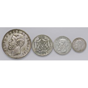 Lots - *ROMANIA Carlo I (1881–1914) Lot of 4 coins in ...