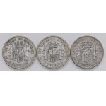Lots - *ESPAGNE Lot de 3 pièces en argent de 2 pesetas ...