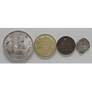 Lots - Assorted set consisting of 3 coins and a medal: ...