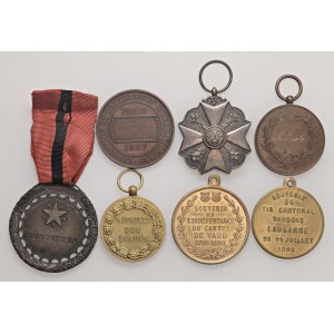 Lots - FOREIGN MEDALS Lot of 7 French and Swiss medals...