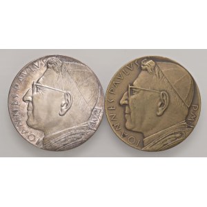 Lots – Johannes Paul I. (1978) Set aus 2 Silbermedaillen...
