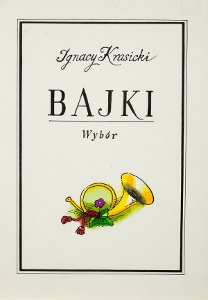Jerzy Flisak (1930 Warszawa - 2008 tamże), Bajki, Ignacy Krasicki, zbiór 9 ilustracji