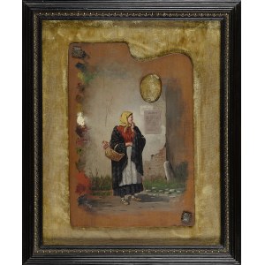 Karol WAWROSZ (1860-?), PALETA MALARSKA - MOTYW Z ŻYWCA