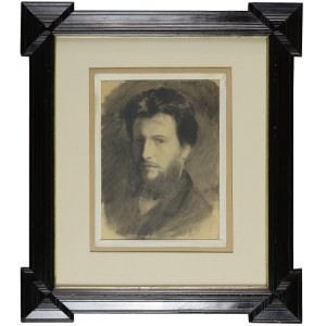 Henryk SIEMIRADZKI (1843-1902), PORTRET MŁODEGO MĘŻCZYZNY (AUTOPORTET?)