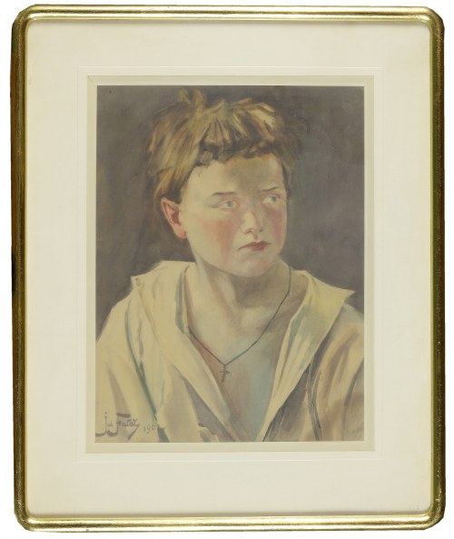 Julian FAŁAT (1853-1929), PORTRET CHŁOPCA