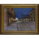 Stanisław JANOWSKI (1866-1942), WIDOK ULICY KARMELICKIEJ NA PIASKACH W KRAKOWIE