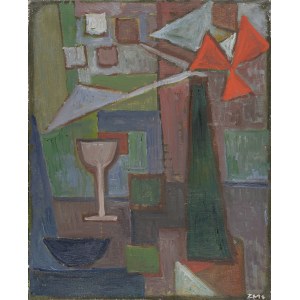 Zofia MATUSZCZYK-CYGAŃSKA (1914–2011), STILL LIFE WITH A GLASS, 1955