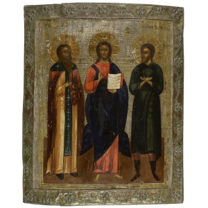 ICONA - CRISTO PANTOCRATORE CON I SANTI