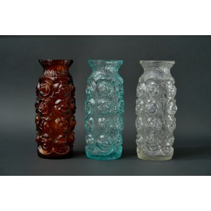 Three Roses Glass Vases - HS Laura