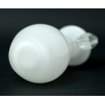 Small glass vase with handles - white - HS Tarnowiec