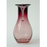 Small glass vase - purple - HS Tarnowiec.
