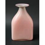 Glass Vase with Collar - Powder Pink - HS Tarnowiec