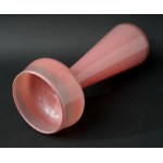 Tall glass vase - powder pink - HS Tarnowiec